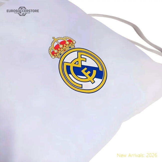 2025-2026 Real Madrid Gym Sack (White)-The Soccer Shirt Hub