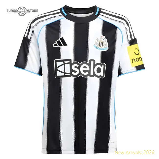 2025-2026 Newcastle Home Shirt (Kids) (Burn 33)-The Soccer Shirt Hub