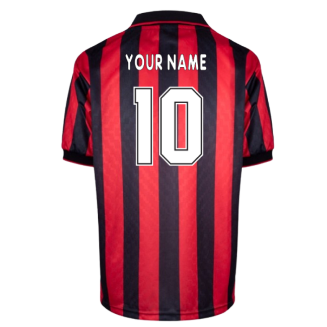 AC Milan 1996 Home Retro Shirt (Your Name)-The Soccer Shirt Hub
