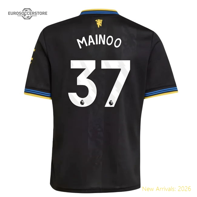2025-2026 Man Utd Third Shirt (Kids) (Mainoo 37)-The Soccer Shirt Hub