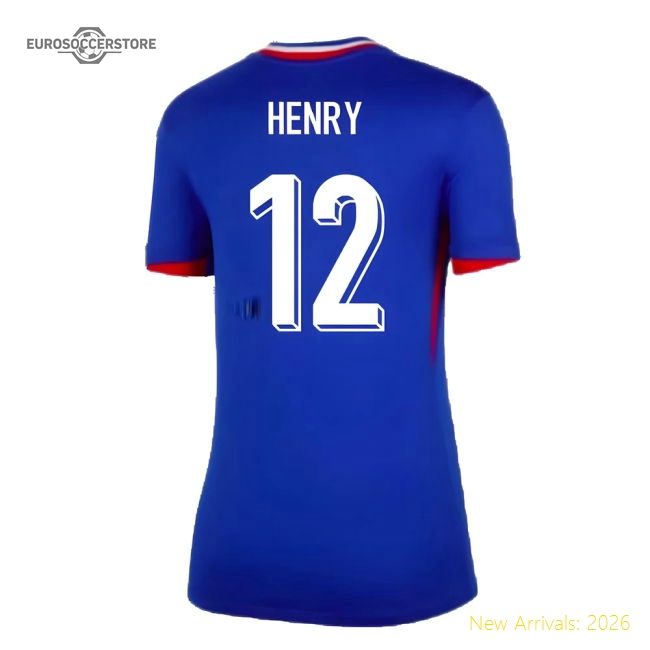 2024-2025 France Home Shirt (Womens) (Henry 12)-The Soccer Shirt Hub