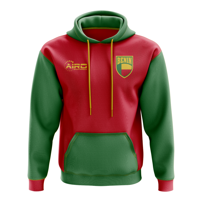 Benin Concept Country Football Hoody (Red)-The Soccer Shirt Hub