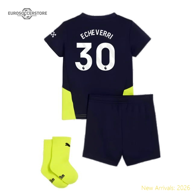 2024-2025 Man City Away Baby Kit (Echeverri 30)-The Soccer Shirt Hub