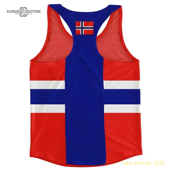 Norway Flag Running Vest-The Soccer Shirt Hub