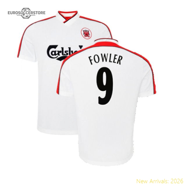 1998-1999 Liverpool Away Retro Shirt (FOWLER 9)-The Soccer Shirt Hub