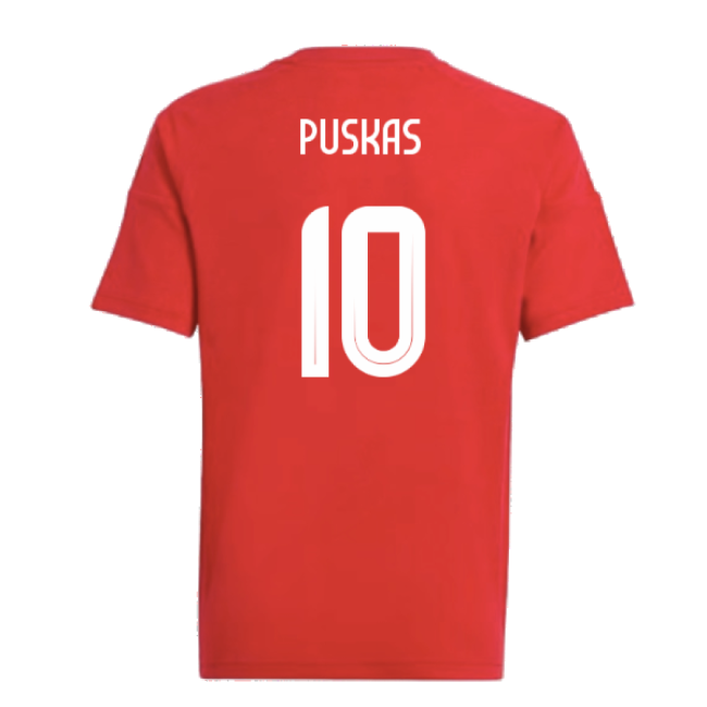 2024-2025 Hungary Home FAN Shirt (Kids) (PUSKAS 10)-The Soccer Shirt Hub
