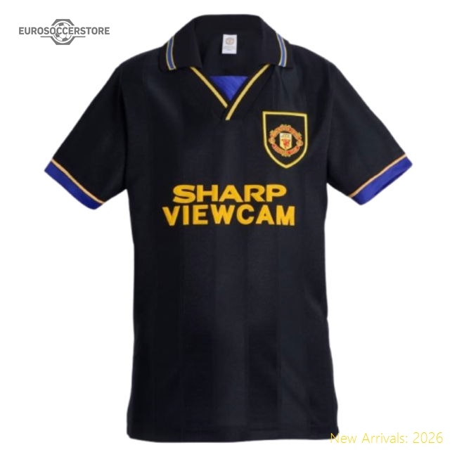 1993-1995 Manchester United Away Shirt (Kids)-The Soccer Shirt Hub