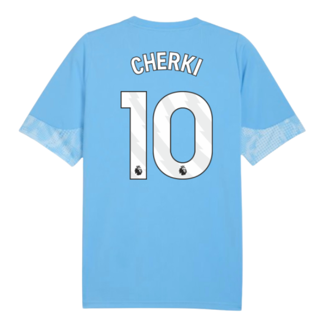 2025-2026 Man City Training Jersey (Light Blue) (Cherki 10)-The Soccer Shirt Hub
