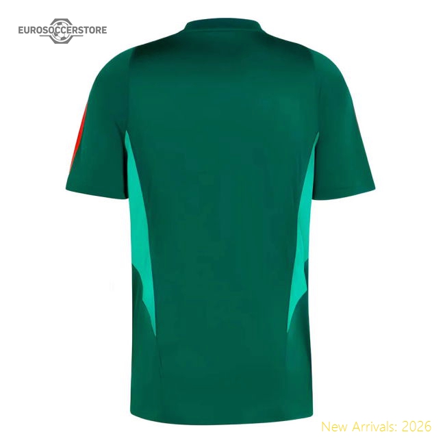 2023-2024 Man Utd Training Shirt (Green) (Mainoo 37)-The Soccer Shirt Hub