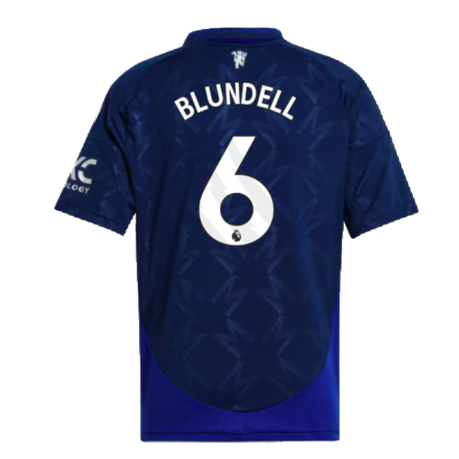 2024-2025 Man Utd Away Shirt (Kids) (Blundell 6)-The Soccer Shirt Hub