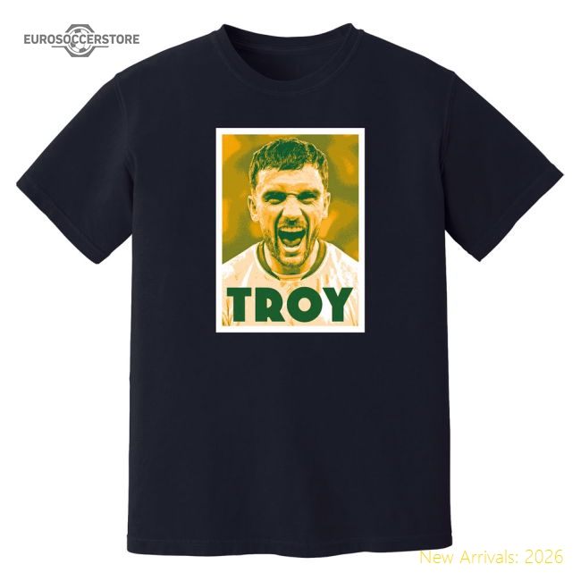 Troy Parrott T-Shirt (Black)-The Soccer Shirt Hub