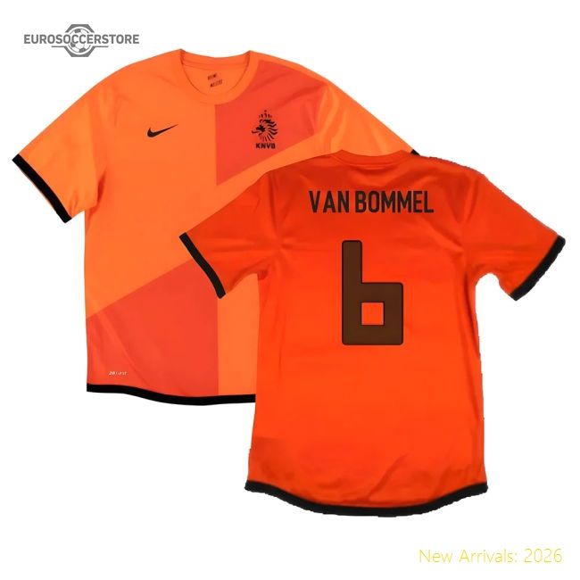 Holland 2012-13 Home Shirt ((Very Good) S) (Van Bommel 6)-The Soccer Shirt Hub