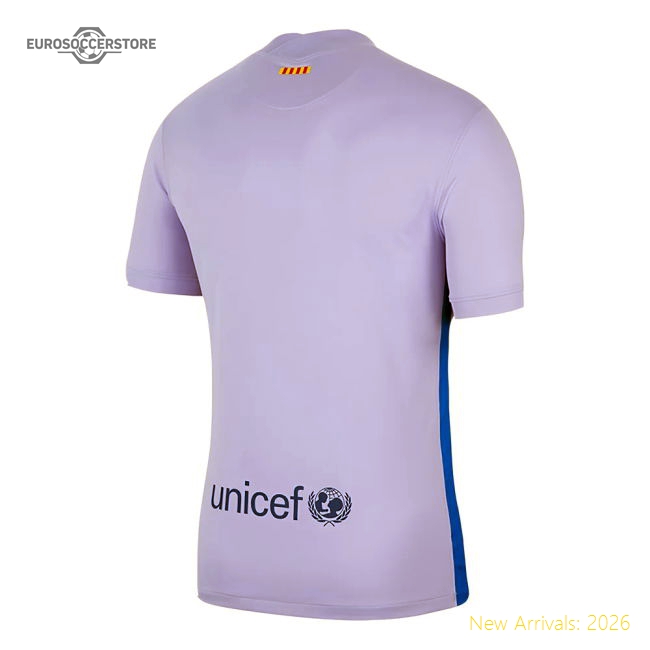 2021-2022 Barcelona Away Shirt (Kids)-The Soccer Shirt Hub