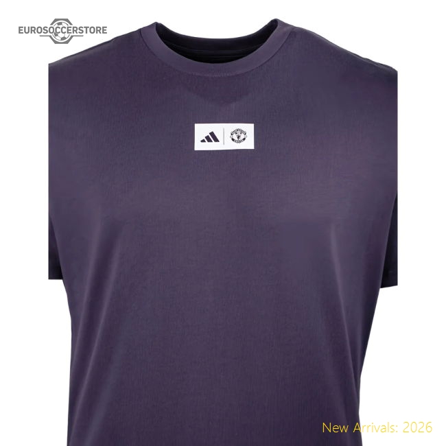 2025-2026 Man Utd Seasonal Graphic Tee (Trace Purple)-The Soccer Shirt Hub