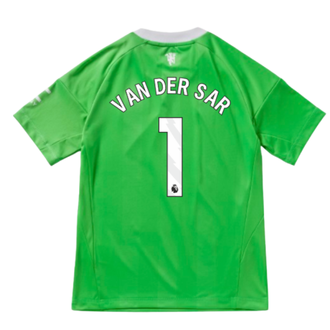 2025-2026 Man Utd Third Goalkeeper Shirt (Green) - Kids (Van Der Sar 1)-The Soccer Shirt Hub