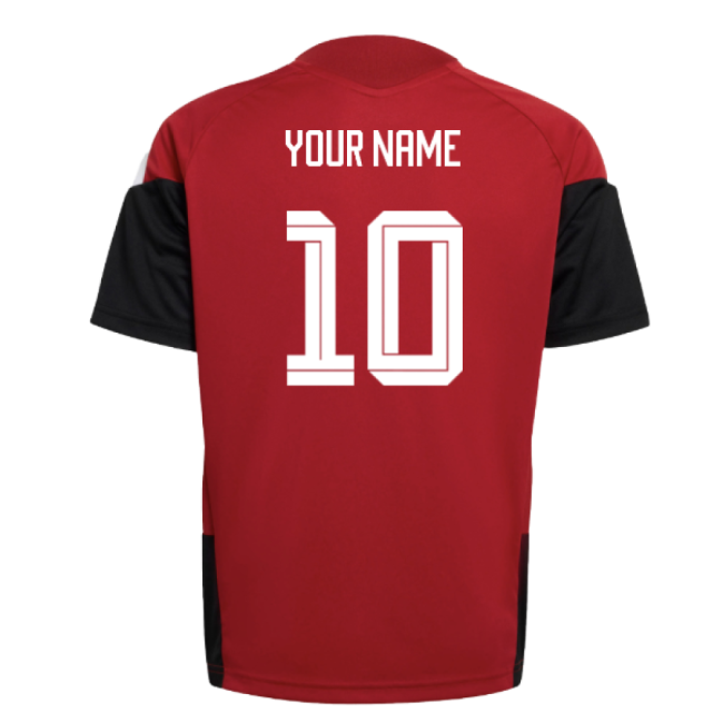 2026-2027 Germany Training Jersey (Red) - Kids (Your Name)-The Soccer Shirt Hub
