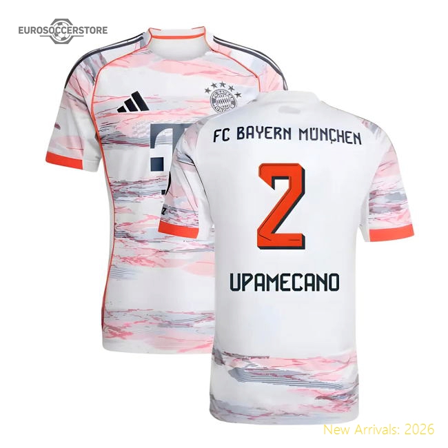 2025-2026 Bayern Munich Away Shirt (Upamecano 2)-The Soccer Shirt Hub