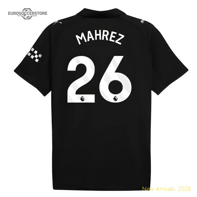 2025-2026 Man City Away Shirt (Mahrez 26)-The Soccer Shirt Hub