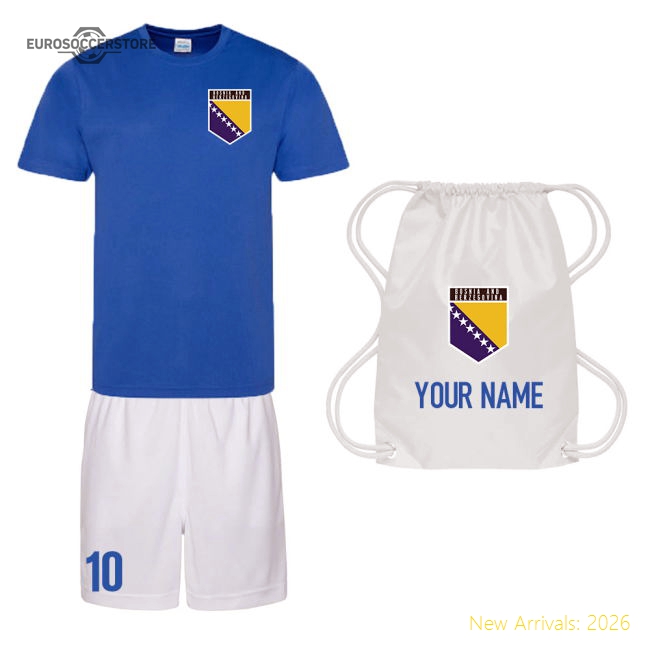 Personalised Bosnia and Herzegovina Training Kit Package-The Soccer Shirt Hub