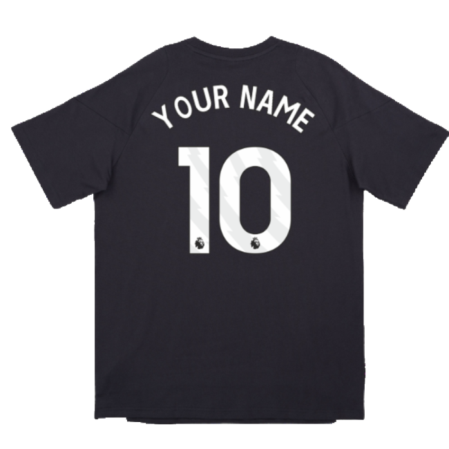 2024-2025 Man Utd EU Training Tee (Carbon) (Your Name)-The Soccer Shirt Hub