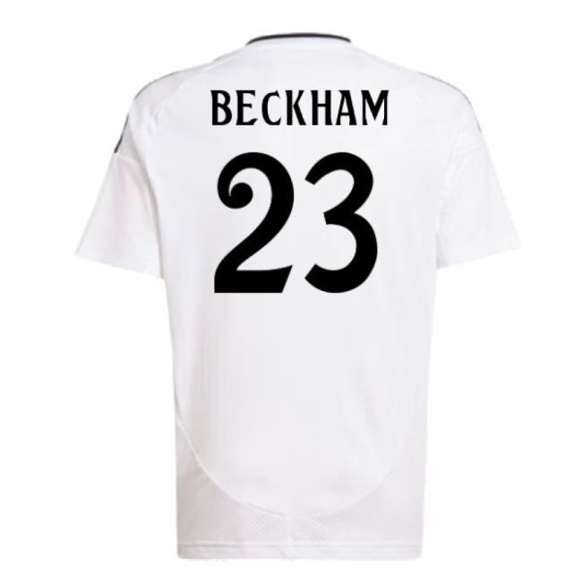 2024-2025 Real Madrid Home Shirt (Kids) (Beckham 23)-The Soccer Shirt Hub