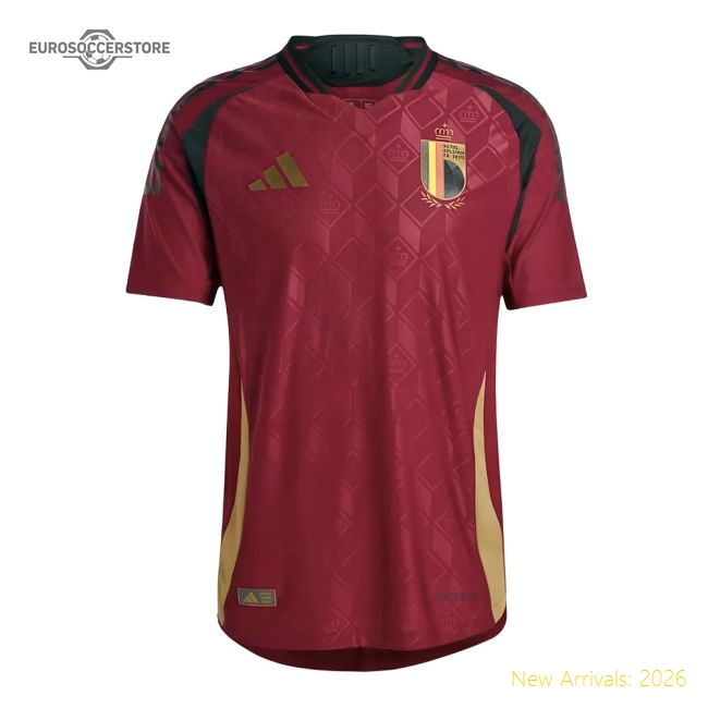 2024-2025 Belgium Authentic Home Shirt (De Bruyne 7)-The Soccer Shirt Hub