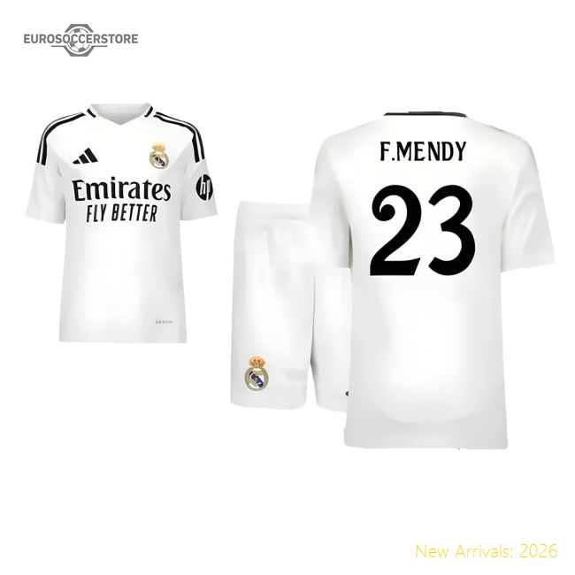 2024-2025 Real Madrid Home Youth Kit (F.Mendy 23)-The Soccer Shirt Hub