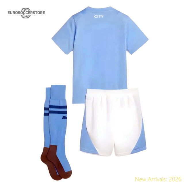 2023-2024 Man City Home Mini Kit-The Soccer Shirt Hub