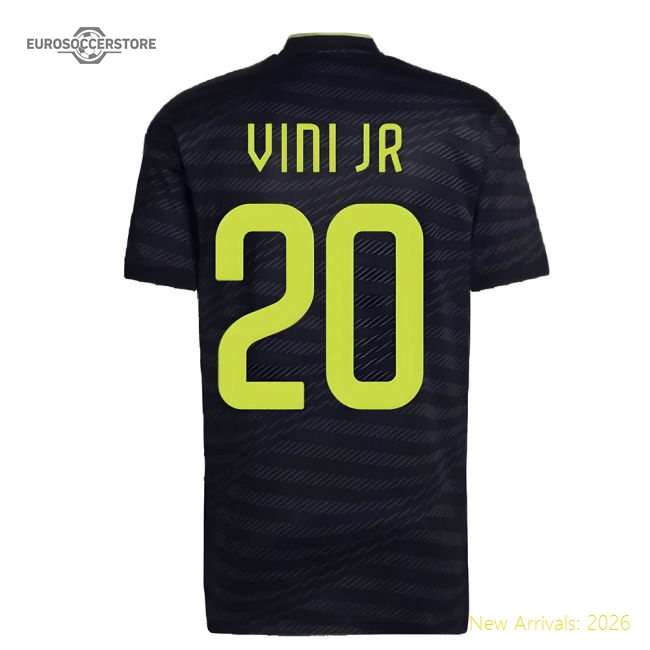 2022-2023 Real Madrid Third Shirt (VINI JR 20)-The Soccer Shirt Hub