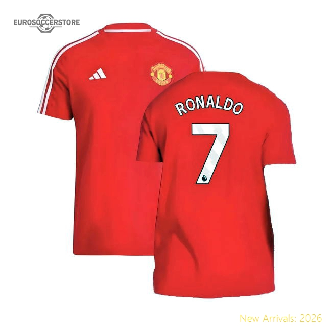 2024-2025 Man Utd DNA Tee (Red) (Ronaldo 7)-The Soccer Shirt Hub