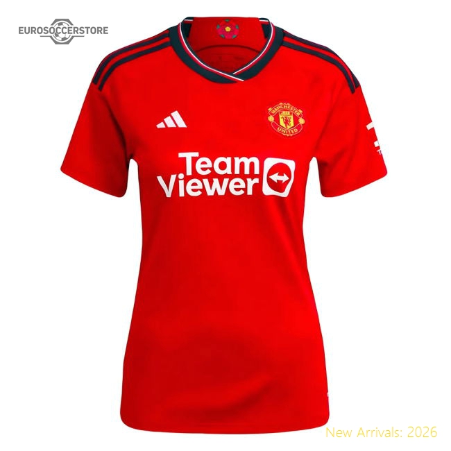 2023-2024 Man Utd Home Shirt (Ladies)-The Soccer Shirt Hub