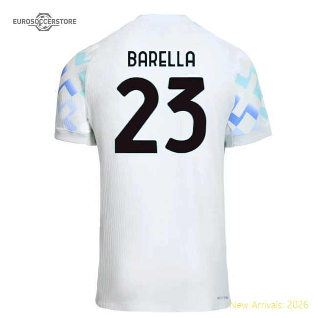 2025-2026 Inter Milan Authentic Away Shirt (Barella 23)-The Soccer Shirt Hub
