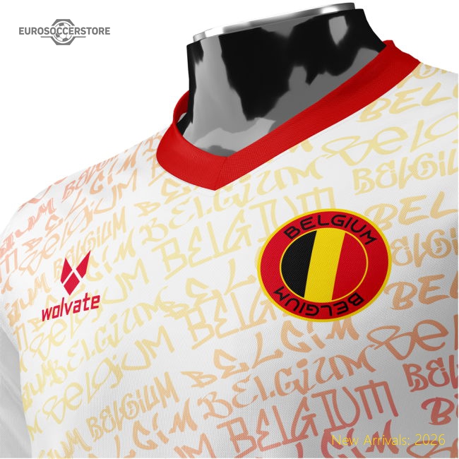 Belgium Heritage Football Jersey (Wolvate) Adult Short Sleeve-The Soccer Shirt Hub
