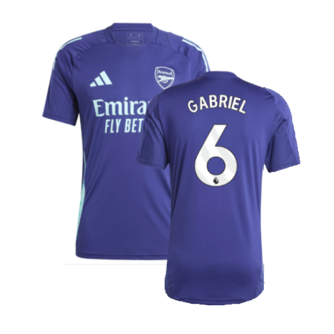 2024-2025 Arsenal Training Jersey (Night Sky) (Gabriel 6)-The Soccer Shirt Hub