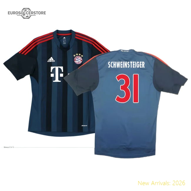 Bayern Munich 2013-14 Third Shirt ((Excellent) S) (Schweinsteiger 31)-The Soccer Shirt Hub