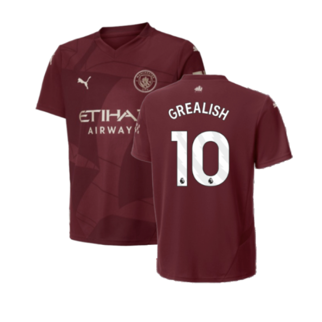 2024-2025 Man City Third Shirt (Kids) (Grealish 10)-The Soccer Shirt Hub