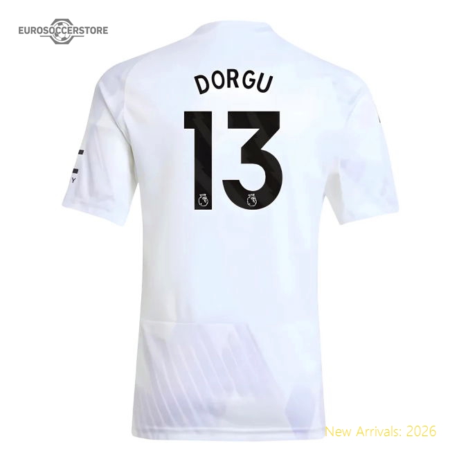 2025-2026 Man Utd Away Shirt (Kids) (Dorgu 13)-The Soccer Shirt Hub