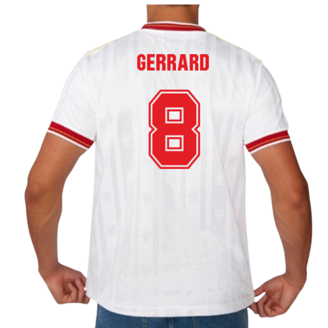 1986 Liverpool Away Crown Paints Retro Shirt (GERRARD 8)-The Soccer Shirt Hub