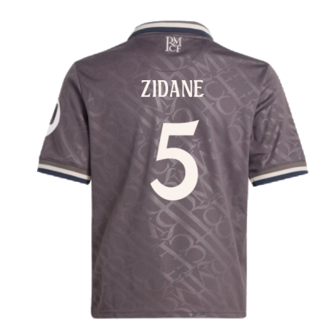 2024-2025 Real Madrid Third Youth Kit (Zidane 5)-The Soccer Shirt Hub