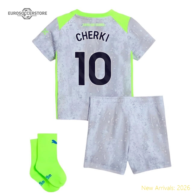2025-2026 Man City Third Baby Kit (Cherki 10)-The Soccer Shirt Hub