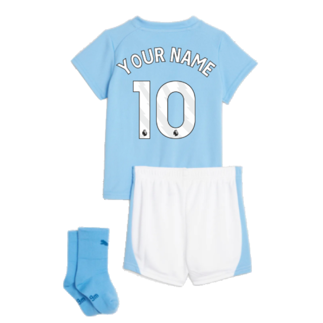 2023-2024 Man City Home Baby Kit (Your Name)-The Soccer Shirt Hub