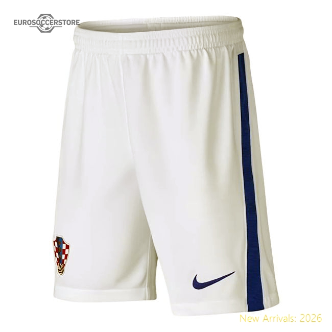 2020-2021 Croatia Home Shorts (White) - Kids-The Soccer Shirt Hub