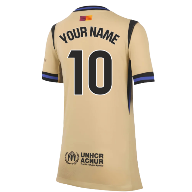 2025-2026 Barcelona Away Shirt (Kids) (Your Name)-The Soccer Shirt Hub