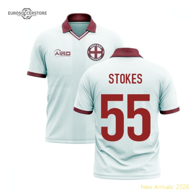 2025-2026 England Cricket Concept Shirt (Stokes 55)-The Soccer Shirt Hub