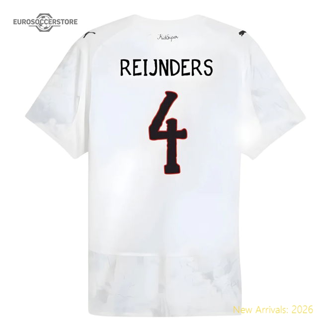 2025-2026 KIDSUPER x Manchester City CWC Authentic Shirt (White) (Reijnders 4)-The Soccer Shirt Hub