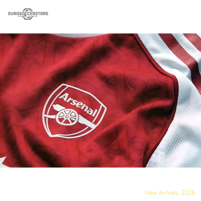 2025-2026 Arsenal Authentic Long Sleeve Home Shirt-The Soccer Shirt Hub