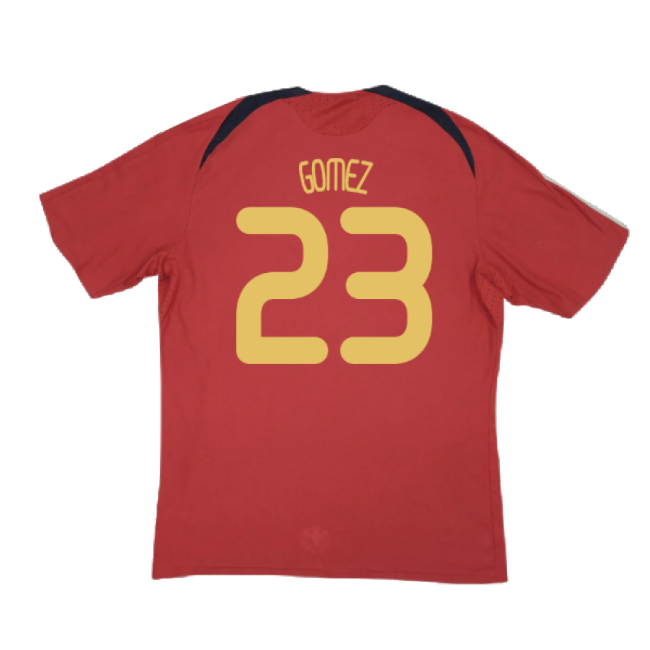 Germany 2008-10 Away Shirt ((Excellent) XXL) (GOMEZ 23)-The Soccer Shirt Hub