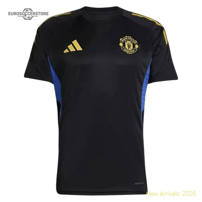 2025-2026 Man Utd EU Training Jersey (Black) - Kids (Thomas 9)-The Soccer Shirt Hub