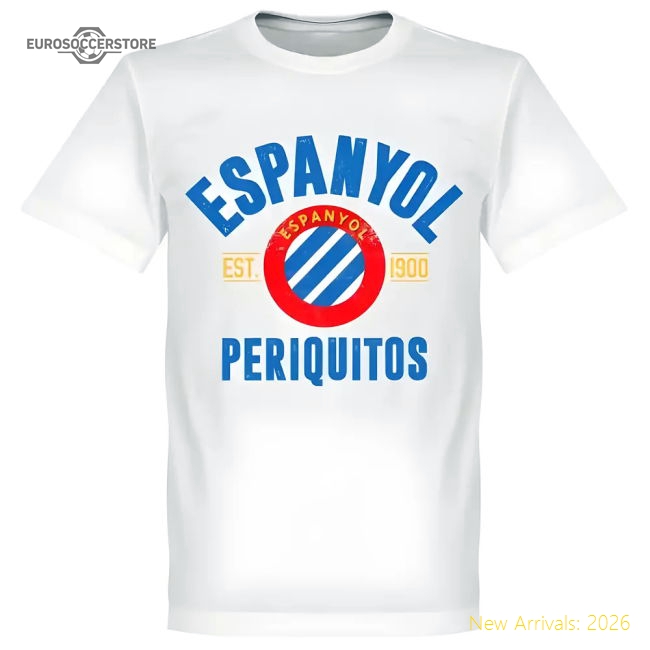 Espanyol Established T-Shirt - White-The Soccer Shirt Hub