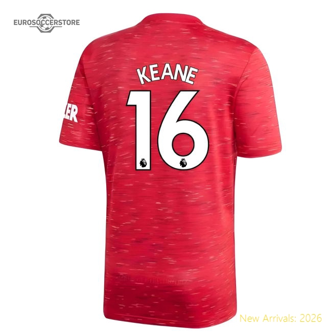 2020-2021 Man Utd Adidas Home Football Shirt (KEANE 16)-The Soccer Shirt Hub